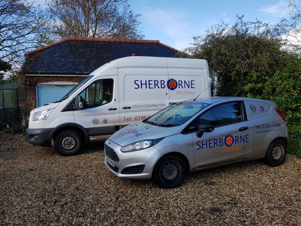 Sherborne Utilities engineers at work